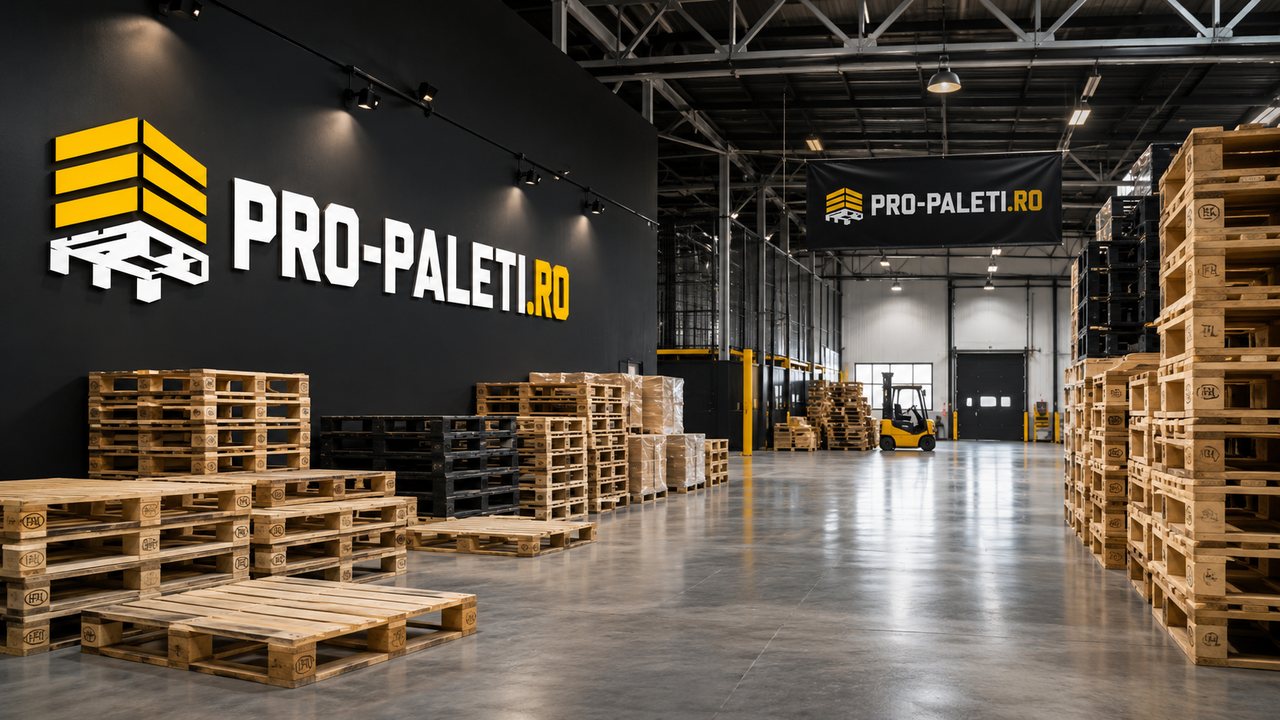 Hala Pro Paleti — depozit de paleți din lemn